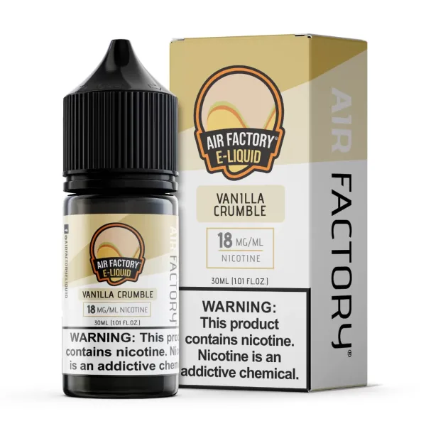Air-Factory-Salt-Vanilla-Crumble-30ml-E-Juice-jpg.webp Air Factory Salt Vanilla Crumble 30ml E Juice