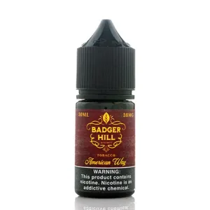 Badger Hill Reserve Salt American Way Tobacco 30ml E Juice