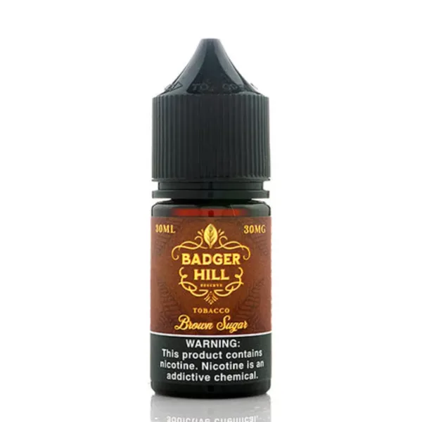 Badger-Hill-Reserve-Salt-Brown-Sugar-Tobacco-30ml-E-Juice-jpg.webp Badger Hill Reserve Salt Brown Sugar Tobacco 30ml E Juice
