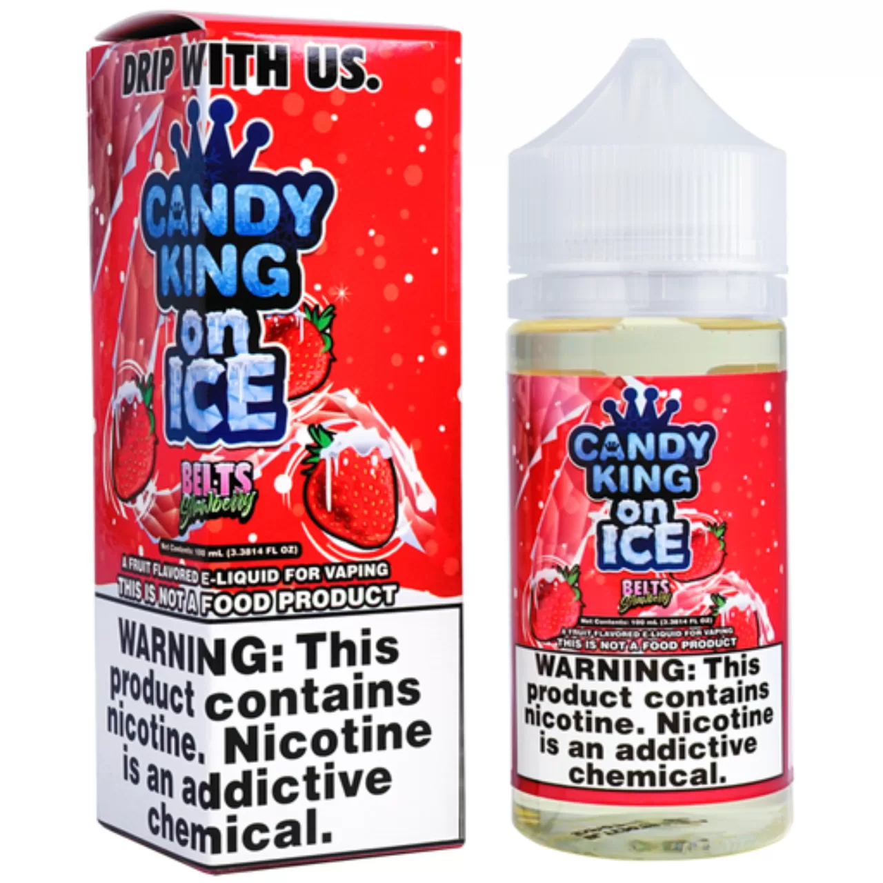 Candy King E Juice Ice Collection 100ml Belts Ice 3 MG