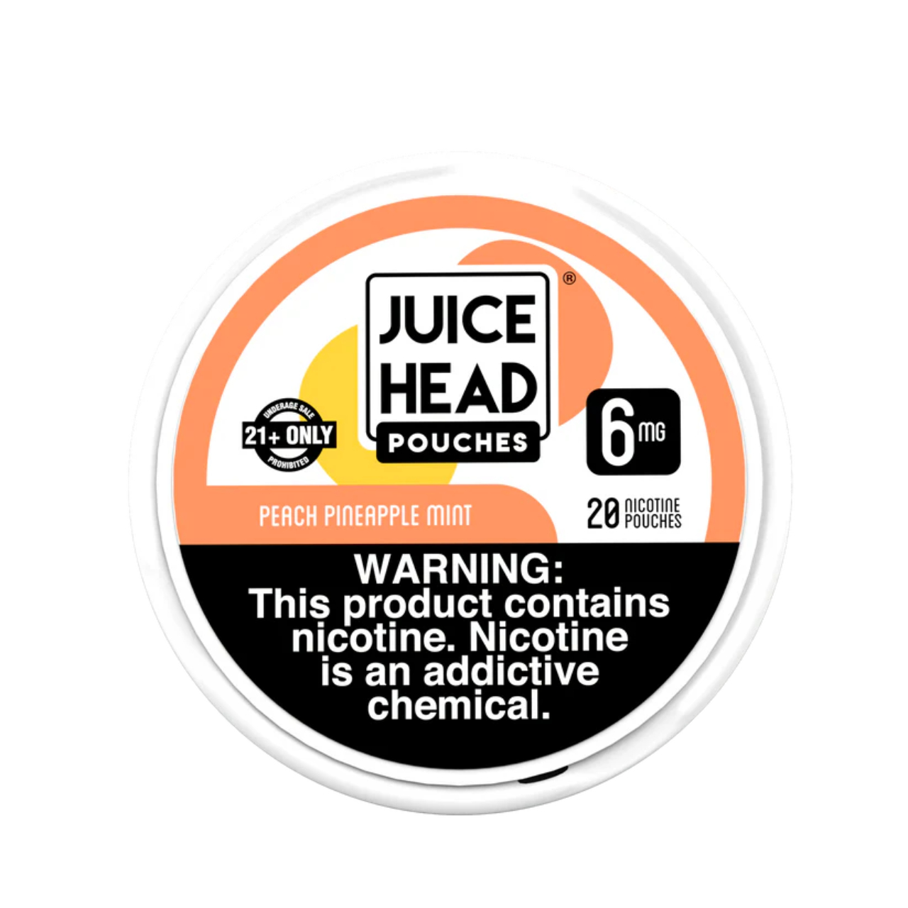 Juice Head Nicotine Pouches 1PK Peach Pineapple Mint 6mg