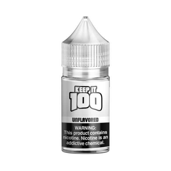 Keep-it-100-Salt-Unflavored-30ml-E-Juice.jpg Keep it 100 Salt Unflavored 30ml E Juice
